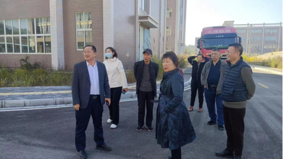 2023年11月18号泰伯控股集团董事长张明辉陪同黑龙江分公司一行人员考察慈利县工业产业园。